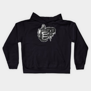 Thumbs up Drip Man Kids Hoodie